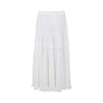 BLACK COLOUR BCHarriet Boho Panel Skirt  in Off White