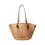 BLACK COLOUR BCKate Straw Shopper Bag in Nature