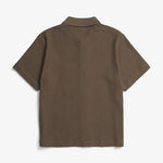 NORSE PROJECTS Gustav Crochet Jersey Shirt in Chestnut