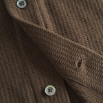 NORSE PROJECTS Gustav Crochet Jersey Shirt in Chestnut