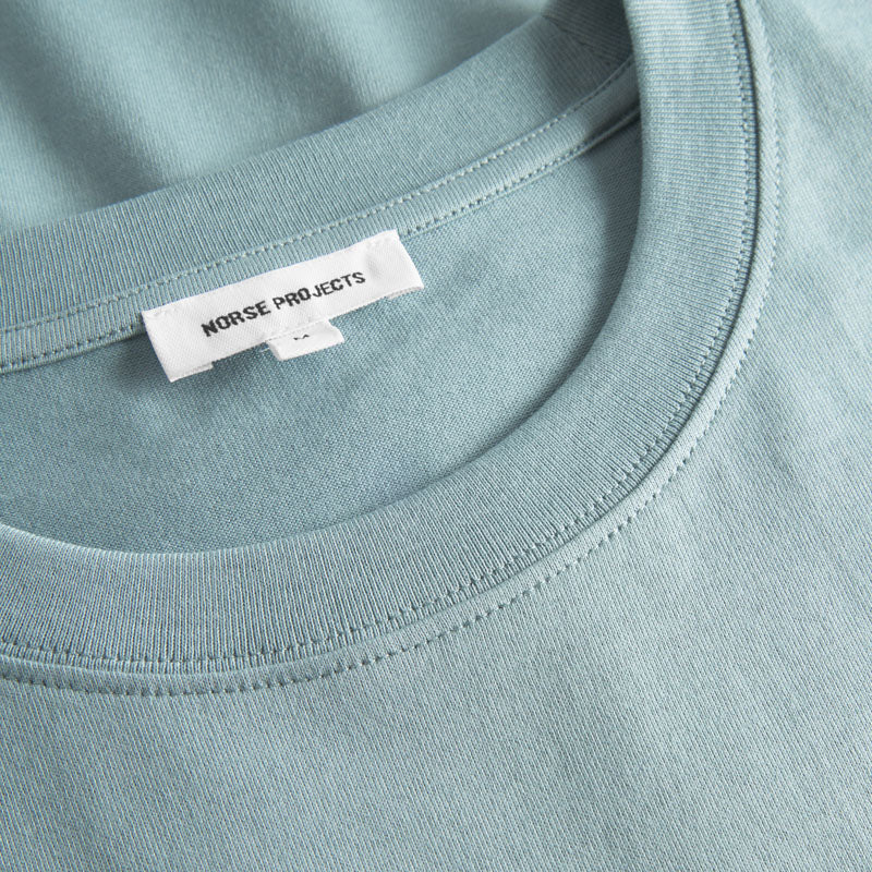 NORSE PROJECTS Johannes Organic Pocket T-Shirt in Greyish Blue