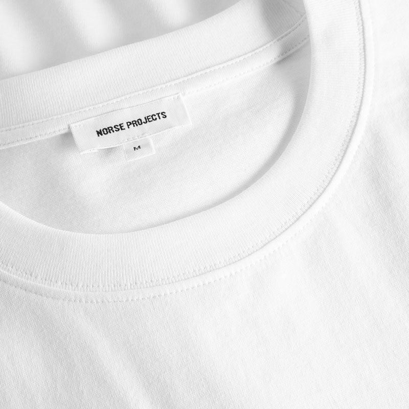 NORSE PROJECTS Johannes Organic Code Print T-Shirt in White