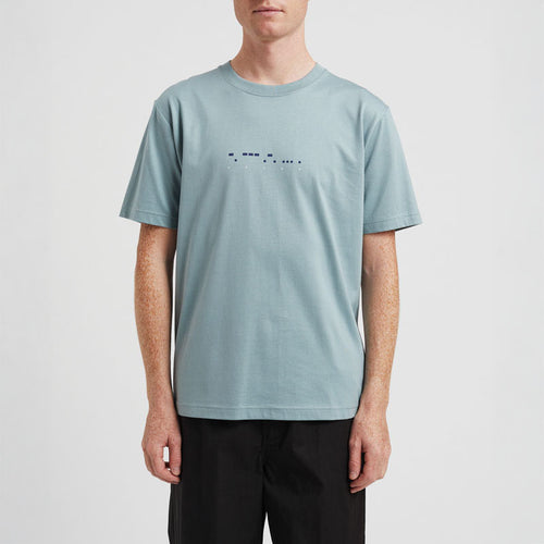 NORSE PROJECTS Johannes Organic Pocket T-Shirt in Greyish Blue