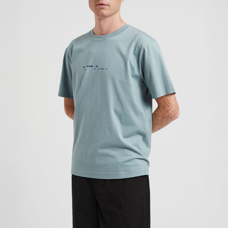 NORSE PROJECTS Johannes Organic Pocket T-Shirt in Greyish Blue