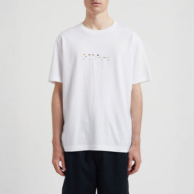 NORSE PROJECTS Johannes Organic Code Print T-Shirt in White