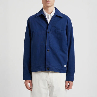 NORSE PROJECTS Marcus Canvas Overshirt in Workwear Blue