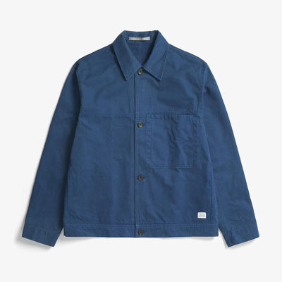 NORSE PROJECTS Marcus Canvas Overshirt in Workwear Blue