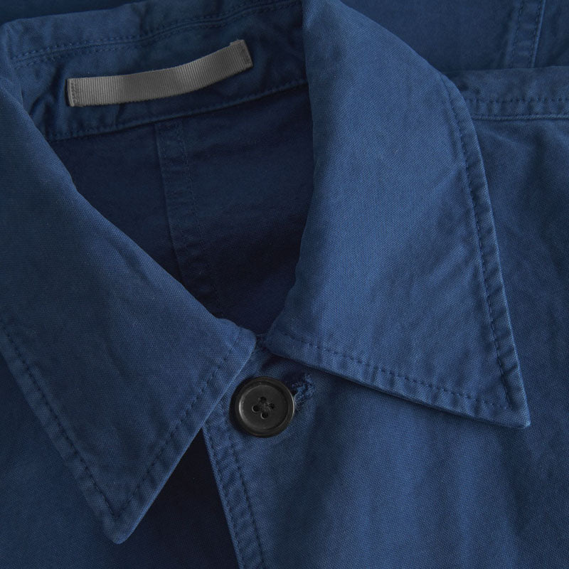 NORSE PROJECTS Marcus Canvas Overshirt in Workwear Blue