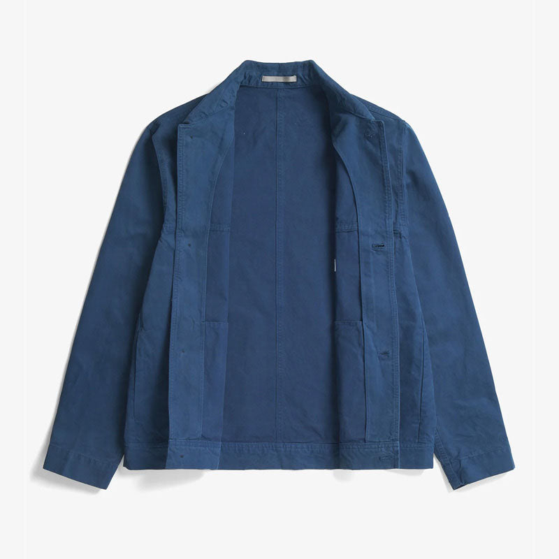 NORSE PROJECTS Marcus Canvas Overshirt in Workwear Blue