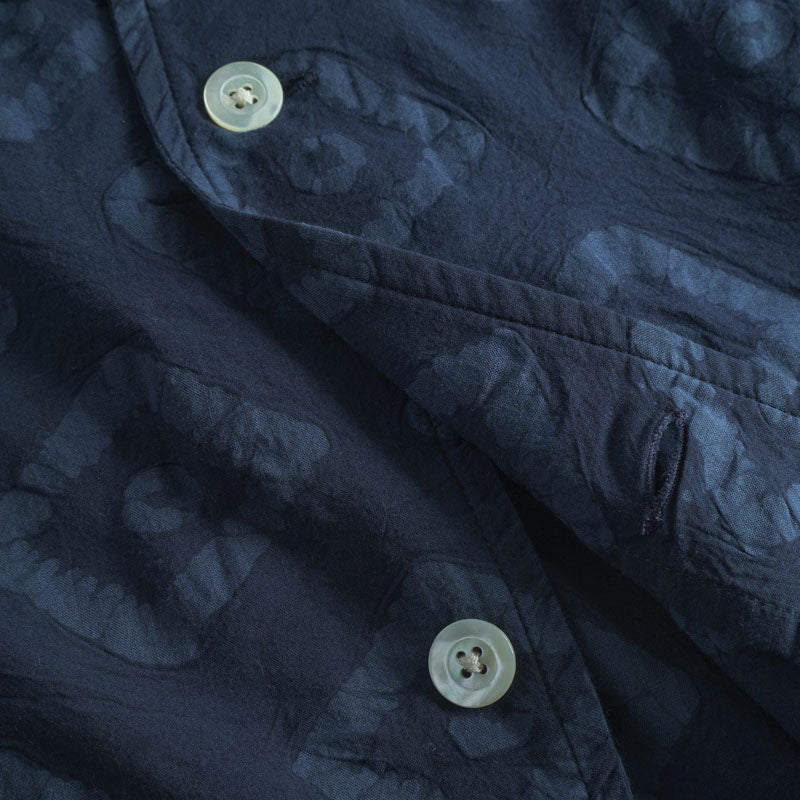 NORSE PROJECTS Mads Batik S/S Shirt in Navy