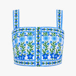PINK CITY PRINTS Immy Cotton Top in Lapis Meadow