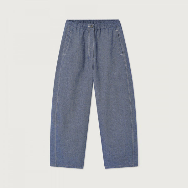 AMERICAN VINTAGE Lofway Balloon Cut Jogging Trousers in Stone Blue