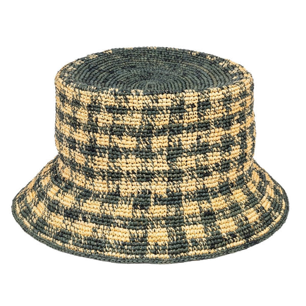 TRAVAUX EN COURS Bob Raffia Hat in Army