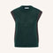 BY-BAR Noby Coco Spencer Knitted Vest in Dark Green