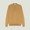 JOHN SMEDLEY Caverhill Extra Fine Merino Wool Polo Shirt in Yellow Lustre