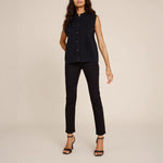 SIBINLINNEBJERG Nellie Merino Blend Vest in Navy