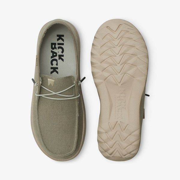 KICKBACK Lounger Canvas Shoes in Taupe