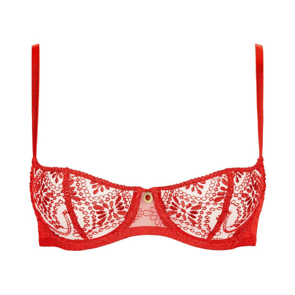 AUBADE Loosing My Mind Half Cup Bra in Chilli