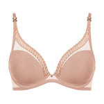 AUBADE Sheer Emotion Underwired Triangle Bra in Sand