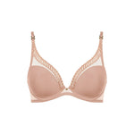 AUBADE Sheer Emotion Underwired Triangle Bra in Sand