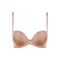 AUBADE Sheer Emotion Full Cup Moulded Bandeau Bra in Sand
