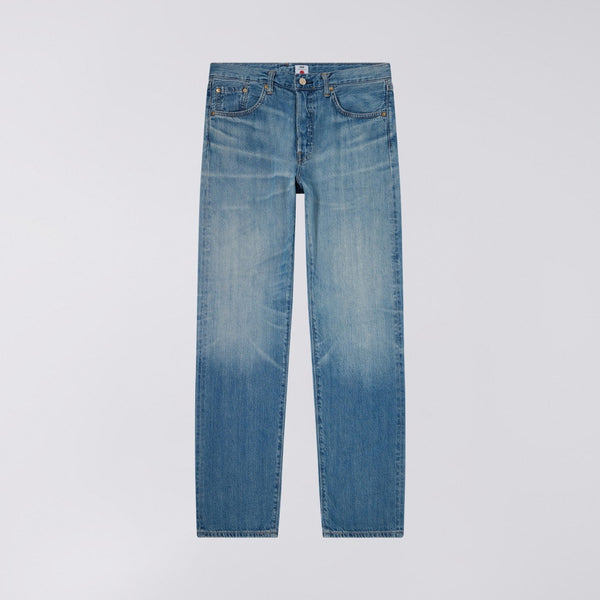 EDWIN Regular Straight Kaihara Indigo Lightweight Red Selvage Jeans in Blue Light Used