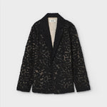 PSOPHIA Animal Jacquard Blazer in Black Animal Print