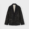 PSOPHIA Animal Jacquard Blazer in Black Animal Print