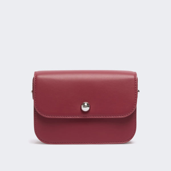 WEEKEND MAX MARA WKAPetali Smooth Calfskin Crossbody Handbag in Red
