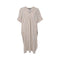 BLACK COLOUR BCMelina Long Linen Dress in Camel Stripe