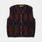 EDMMOND STUDIOS Atelier Button Down Wool Vest in Plain Brown