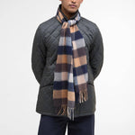 BARBOUR Lambswool Tattersall Scarf in Autumn Dress