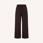 BY-BAR Pelle Pin Stripe Wide Leg Trousers in Brown