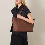 MULBERRY Tree Tote Heavy Grain Handbag in Bright Oak