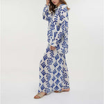 BLE RESORTWEAR Beach Shirt  in Blue