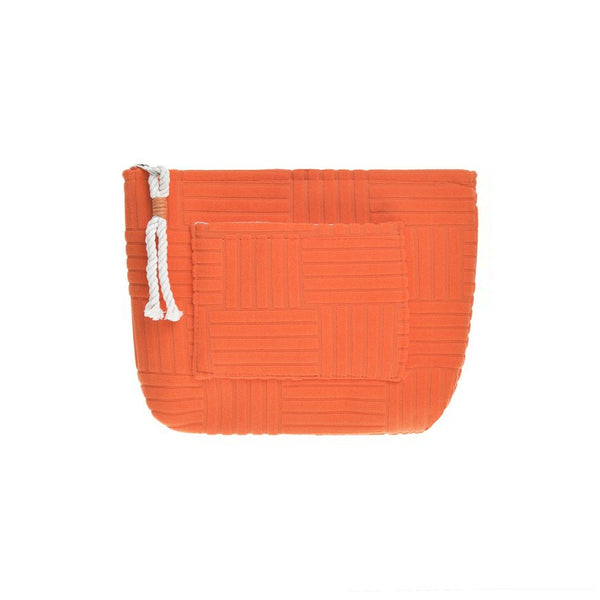 BLE RESORTWEAR Orange Clutch in Orange