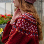 QUINTON & CHADWICK Chunky Fairisle Jumper in Rust