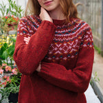QUINTON & CHADWICK Chunky Fairisle Jumper in Rust