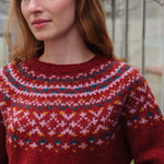QUINTON & CHADWICK Chunky Fairisle Jumper in Rust