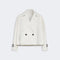 WEEKEND MAX MARA WKDBoero Short Water-repellent Canvas Trench Coat in Ivory