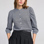 BEATRIZ FUREST Champagne Shirt in White/Black