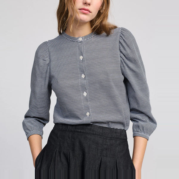 BEATRIZ FUREST Champagne Shirt in White/Black