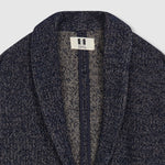 BEATRIZ FUREST Smoking Coat in Navy/Beige