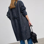 BEATRIZ FUREST Smoking Coat in Navy/Beige
