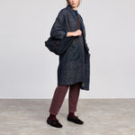 BEATRIZ FUREST Smoking Coat in Navy/Beige