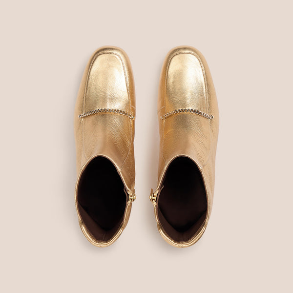 THE KEEP Russet Boots in Gold