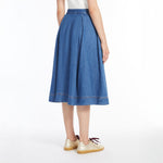 WEEKEND MAX MARA Dry Skirt in Navy Medium