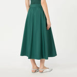S MAX MARA SMMRomina Taffeta Pleated Skirt in Green
