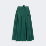 S MAX MARA SMMRomina Taffeta Pleated Skirt in Green