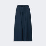 WEEKEND MAX MARA WKDElmo Stretch Wool Wide Leg Cropped Joggers in Navy